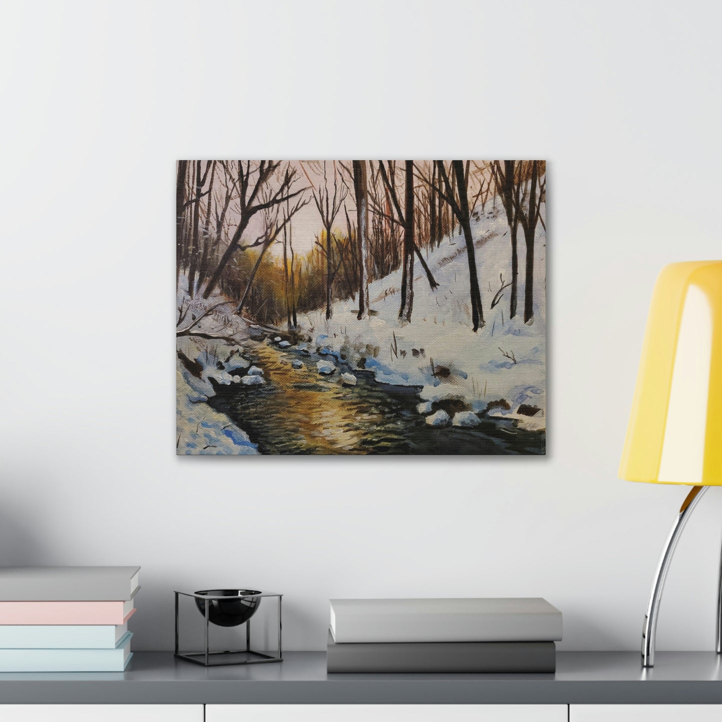 Winter Creek Canvas Stretched, 0.75"