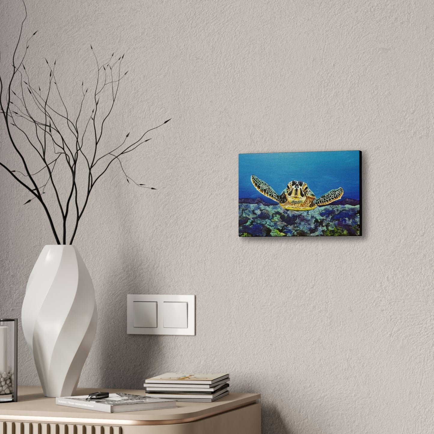 Sea Turtle Canvas Stretched, 0.75"