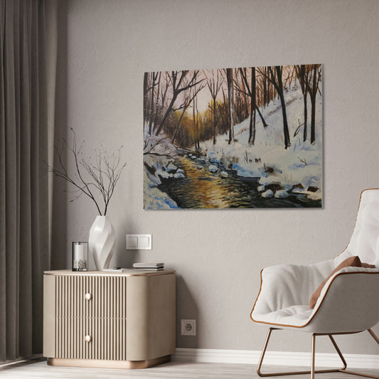 Winter Creek Canvas Stretched, 0.75"