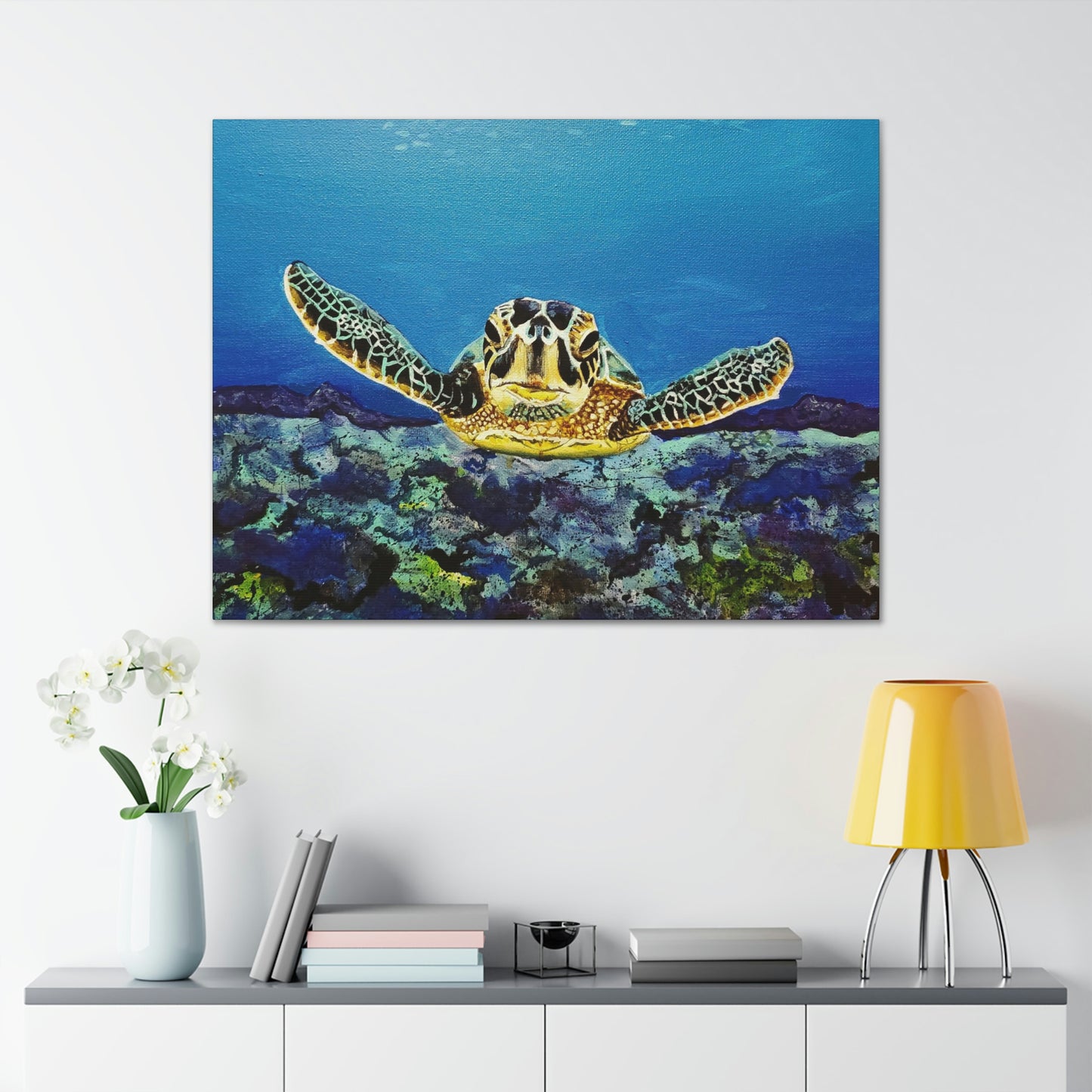 Sea Turtle Canvas Stretched, 0.75"