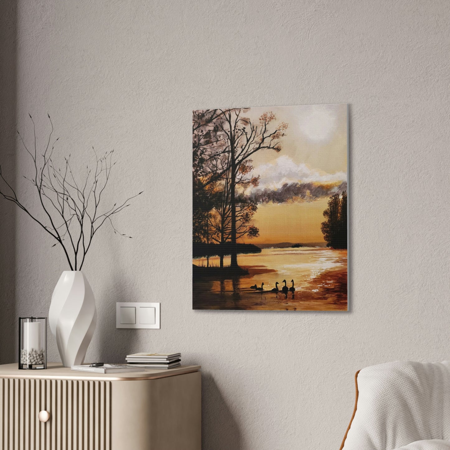 Serenity's Sunset Canvas Stretched, 0.75"