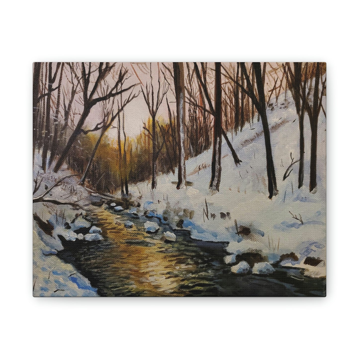 Winter Creek Canvas Stretched, 0.75"