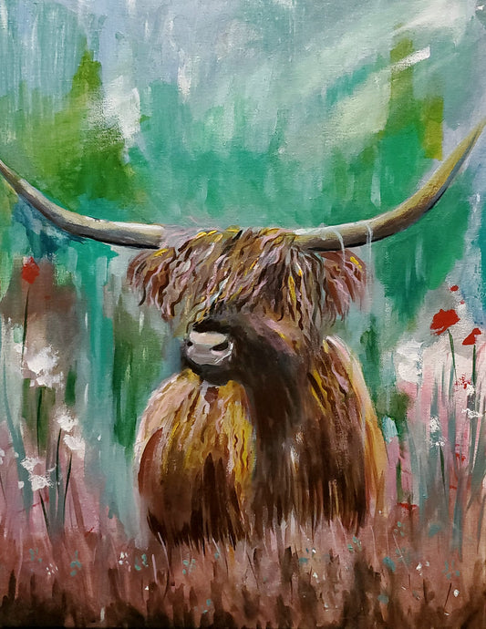 Impressionistic Highland Cow