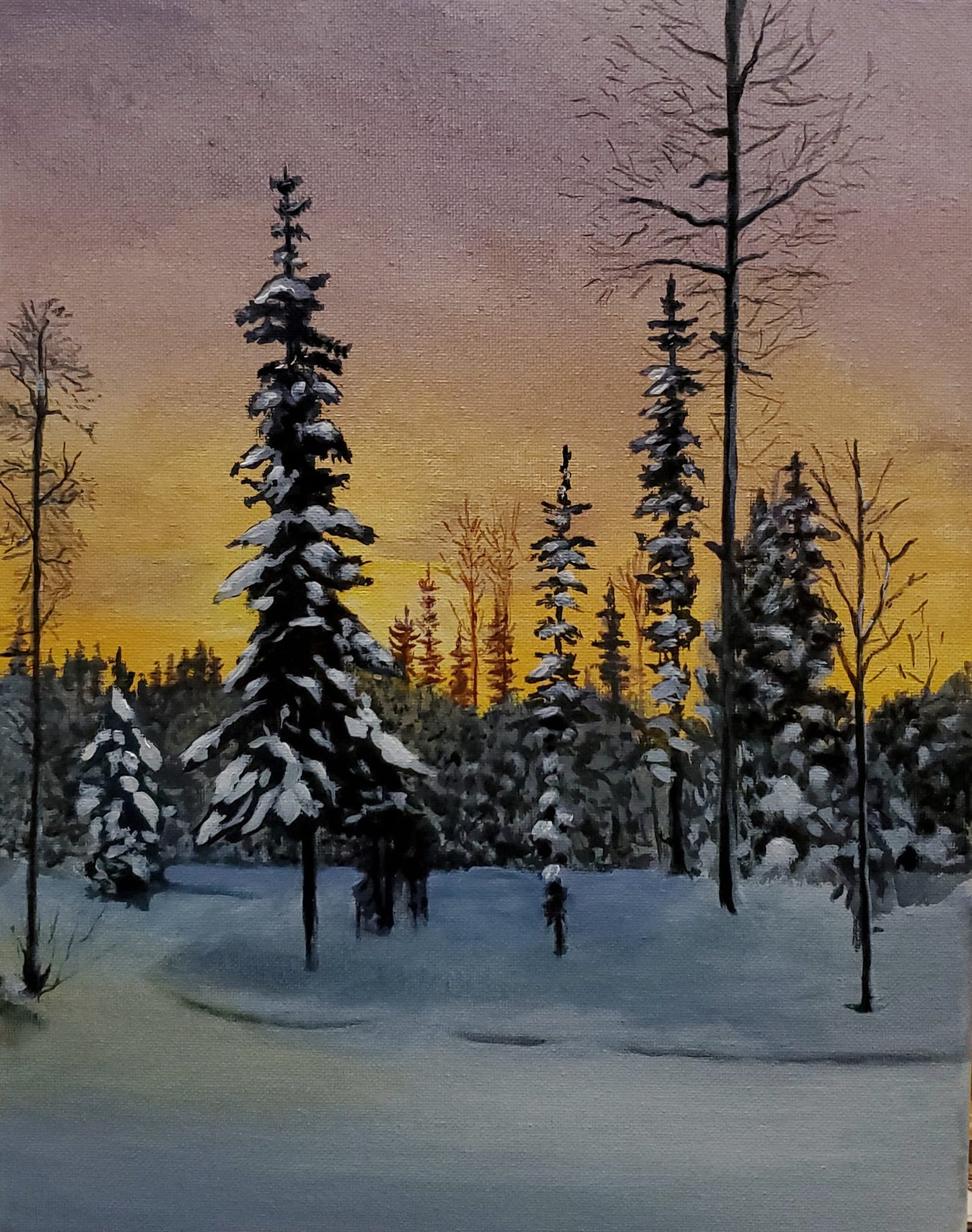 Early morning snow