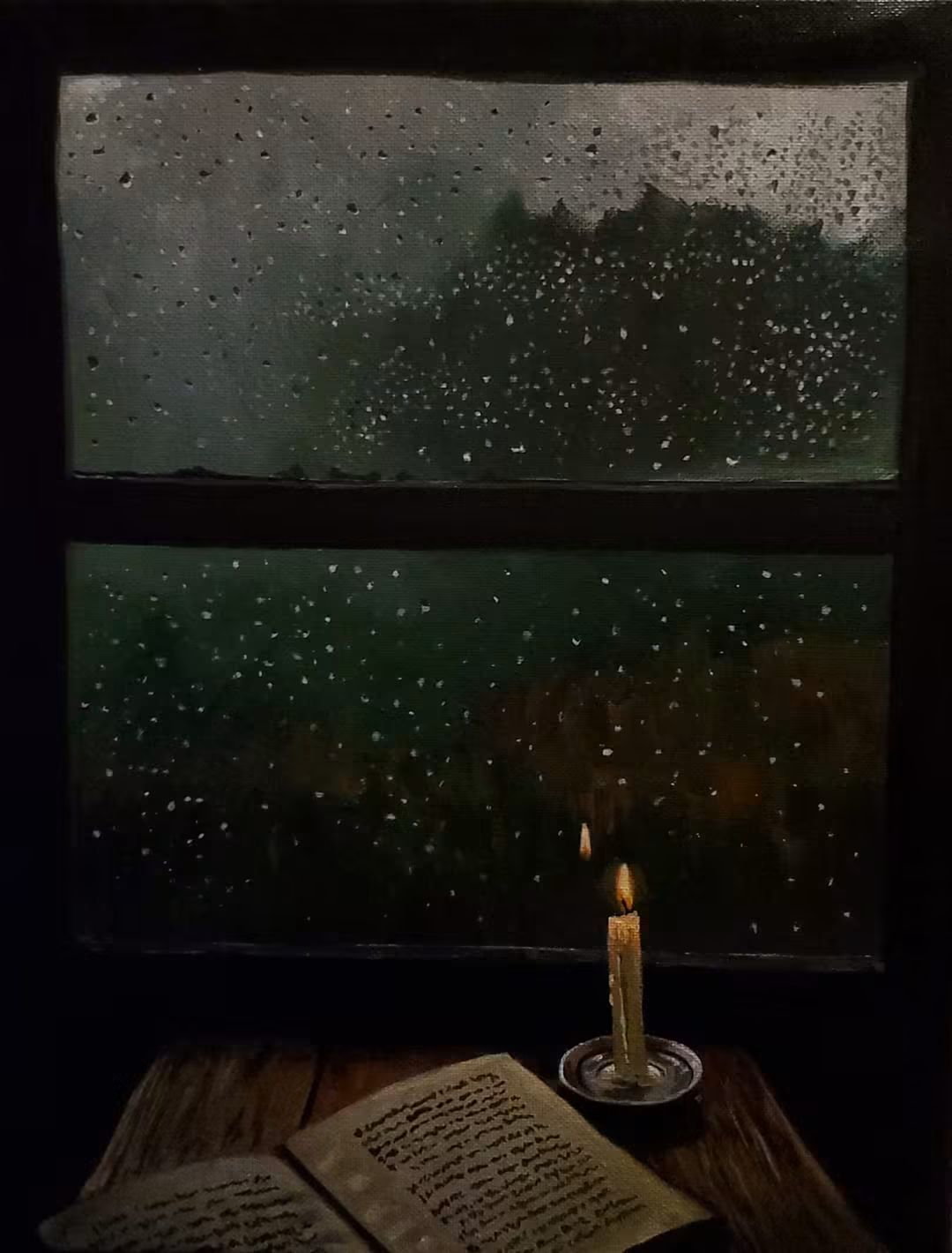 Evening rain Print